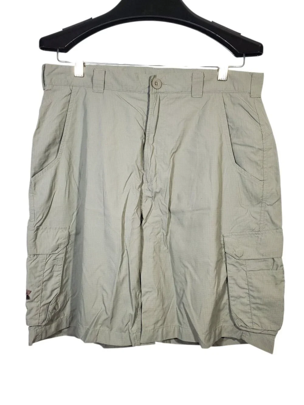 Under Armour Cargo Shorts Men's 34 Gray Ripstop Nylon Utility Gorpcore Hiking